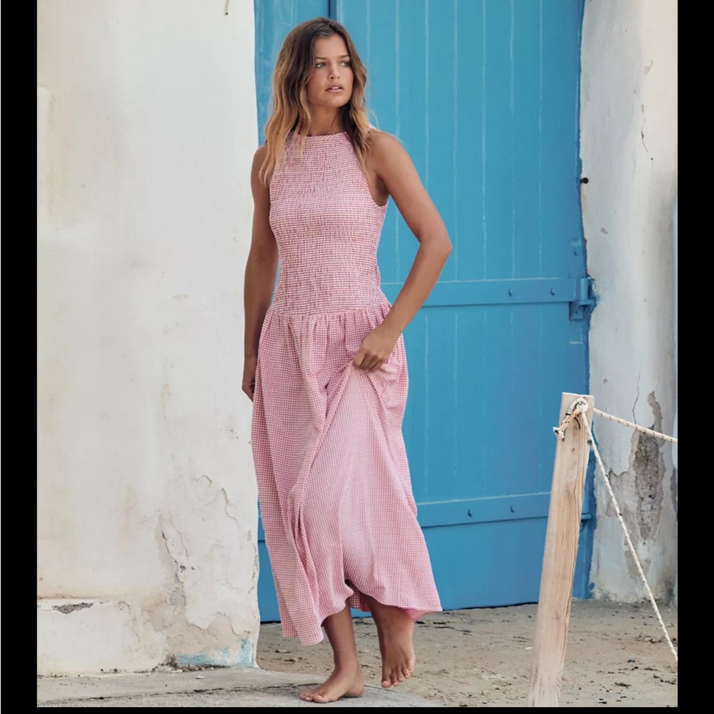 Zara Light Pink Sleeveless Maxi Dress